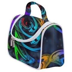 Rainbow Fractal Clouds Stars Satchel Handbag