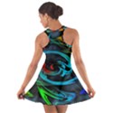 Rainbow Fractal Clouds Stars Cotton Racerback Dress View2