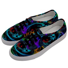 Rainbow Fractal Clouds Stars Men s Classic Low Top Sneakers