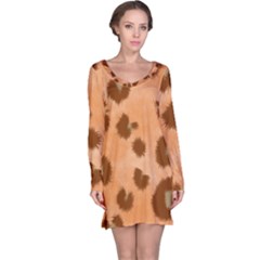 Seamless Tile Background Abstract Long Sleeve Nightdress