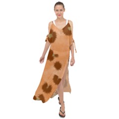 Seamless Tile Background Abstract Maxi Chiffon Cover Up Dress