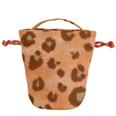 Seamless Tile Background Abstract Drawstring Bucket Bag