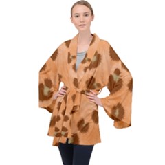 Seamless Tile Background Abstract Velvet Kimono Robe