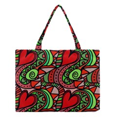 Seamless Heart Love Valentine Medium Tote Bag