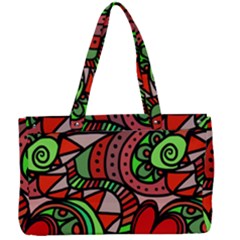 Seamless Heart Love Valentine Canvas Work Bag