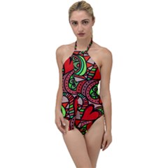 Seamless Heart Love Valentine Go With The Flow One Piece Swimsuit