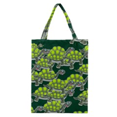 Seamless Turtle Green Classic Tote Bag