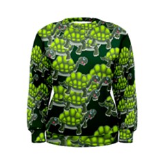 Seamless Turtle Green Women s Sweatshirt