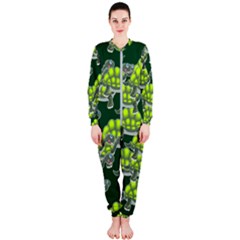 Seamless Turtle Green Onepiece Jumpsuit (ladies) 