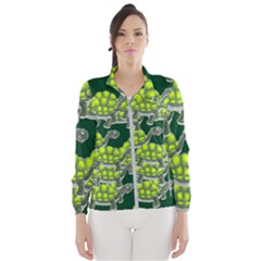 Seamless Turtle Green Women s Windbreaker by HermanTelo