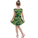 Seamless Turtle Green Kids  Cap Sleeve Dress View2