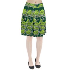 Seamless Turtle Green Pleated Skirt by HermanTelo