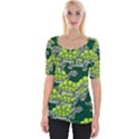 Seamless Turtle Green Wide Neckline Tee View1