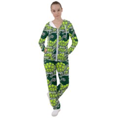 Seamless Turtle Green Women s Tracksuit