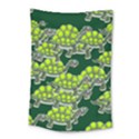 Seamless Turtle Green Small Tapestry View1