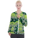 Seamless Turtle Green Casual Zip Up Jacket View1