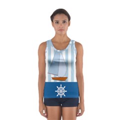 Yacht Boat Nautical Ship Sport Tank Top 