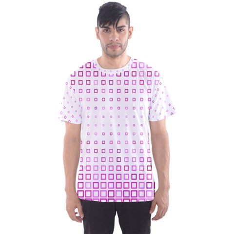 Square Pink Pattern Decoration Men s Sports Mesh Tee by HermanTelo