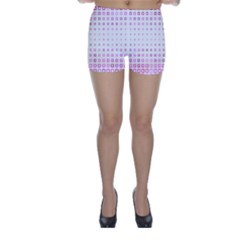 Square Pink Pattern Decoration Skinny Shorts by HermanTelo