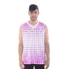 Square Pink Pattern Decoration Men s Sportswear