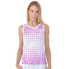 Square Pink Pattern Decoration Women s Basketball Tank Top