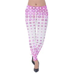 Square Pink Pattern Decoration Velvet Leggings by HermanTelo