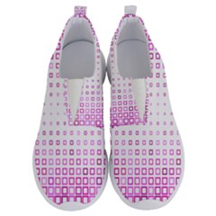 Square Pink Pattern Decoration No Lace Lightweight Shoes