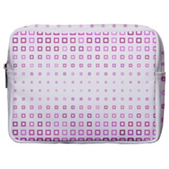 Square Pink Pattern Decoration Make Up Pouch (large)