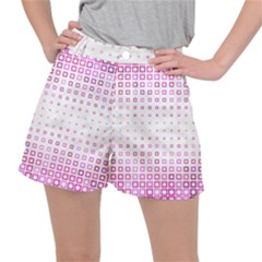 Square Pink Pattern Decoration Ripstop Shorts by HermanTelo