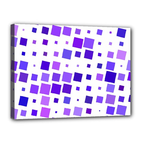 Square Purple Angular Sizes Canvas 16  X 12  (stretched) by HermanTelo