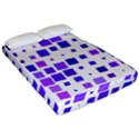 Square Purple Angular Sizes Fitted Sheet (California King Size) View2