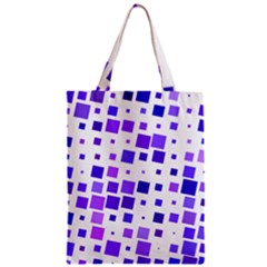 Square Purple Angular Sizes Zipper Classic Tote Bag