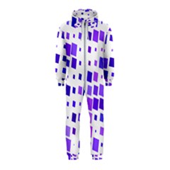 Square Purple Angular Sizes Hooded Jumpsuit (kids) by HermanTelo