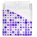 Square Purple Angular Sizes Duvet Cover (Queen Size) View1