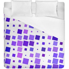 Square Purple Angular Sizes Duvet Cover (king Size)