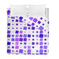 Square Purple Angular Sizes Duvet Cover Double Side (full/ Double Size) by HermanTelo