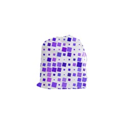 Square Purple Angular Sizes Drawstring Pouch (xs) by HermanTelo