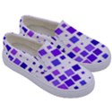 Square Purple Angular Sizes Kids  Canvas Slip Ons View3