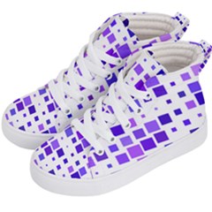 Square Purple Angular Sizes Kids  Hi-top Skate Sneakers by HermanTelo