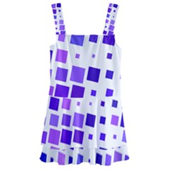 Square Purple Angular Sizes Kids  Layered Skirt Swimsuit