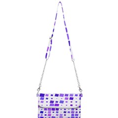 Square Purple Angular Sizes Mini Crossbody Handbag