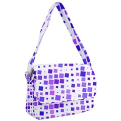 Square Purple Angular Sizes Courier Bag by HermanTelo