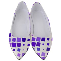 Square Purple Angular Sizes Women s Low Heels