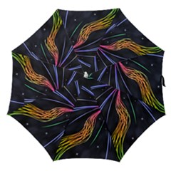 Stars Space Firework Burst Light Straight Umbrellas