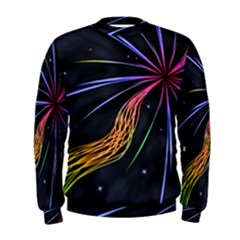 Stars Space Firework Burst Light Men s Sweatshirt