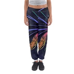 Stars Space Firework Burst Light Women s Jogger Sweatpants