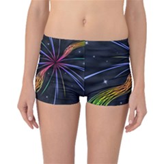 Stars Space Firework Burst Light Boyleg Bikini Bottoms