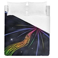 Stars Space Firework Burst Light Duvet Cover (queen Size)