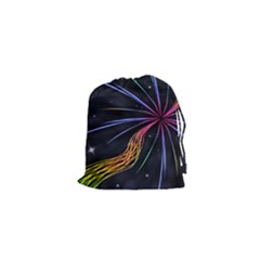 Stars Space Firework Burst Light Drawstring Pouch (xs) by HermanTelo