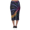 Stars Space Firework Burst Light Midi Pencil Skirt View2